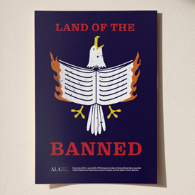 land of the banned advocacy poster mockup
