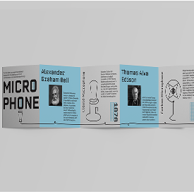 microphone evolution accordion mockup